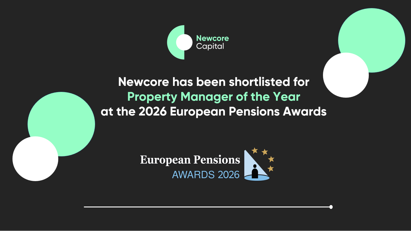 Newcore is shortlisted for Property Manager of the Year at the 2026 European Pensions Awards